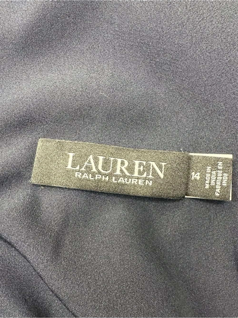 Lauren Ralph Lauren Embellished Sequin Halter Dress, Size 14 Navy Blue - Picture 11 of 12